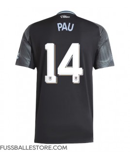 Günstige Aston Villa Pau Torres #14 Auswärtstrikot 2025-26 Kurzarm